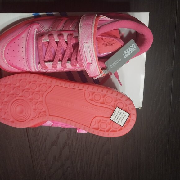 SALE! adidas Jeremy Scott x Forum Low Dipped - Solar Pink, Women's 42, size 11 - Picture 3 of 4